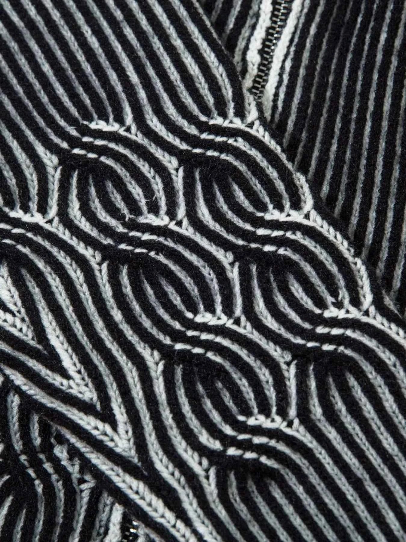 Men's Ribbed Zip-Up Cardigan